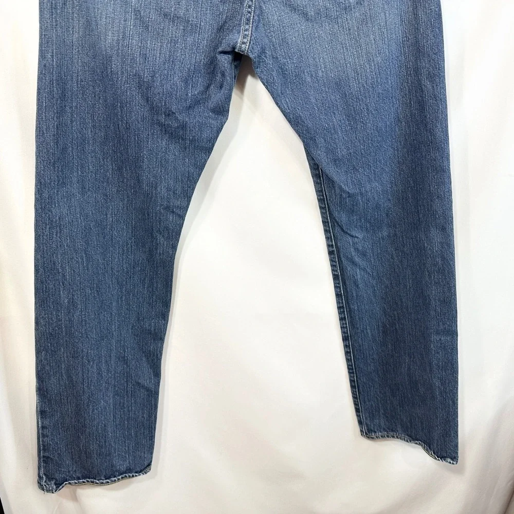 Polo Ralph Lauren Mens 34x32 Jeans Straight Leg Medium Wash Blue Denim Logo 1764